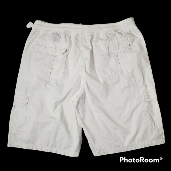 Akademiks Shorts Akademiks Womens White Drawstring Cargo Bermuda Shorts Poshmark